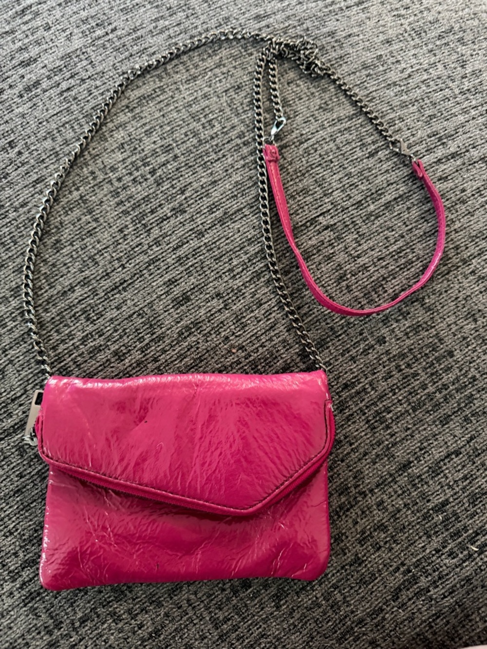 Hobo Daria Magenta Convertible Crossbody Clutch
